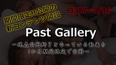 期間限定!!Past Galleryー現在公開終了となっている動画を1か月期間限定で公開ー